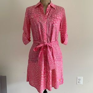 Pink Lilly Pulitzer shirt dress